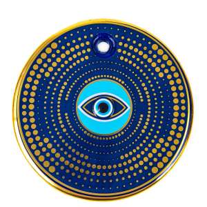 Gilded Tile Evil Eye Bead No. 6