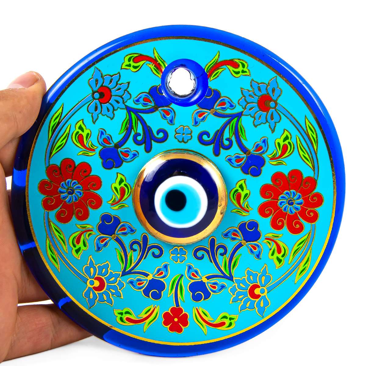 No 6 Tile Pattern Evil Eye Bead