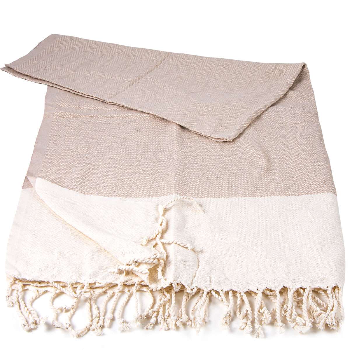 Herringbone Peshtemal Cream