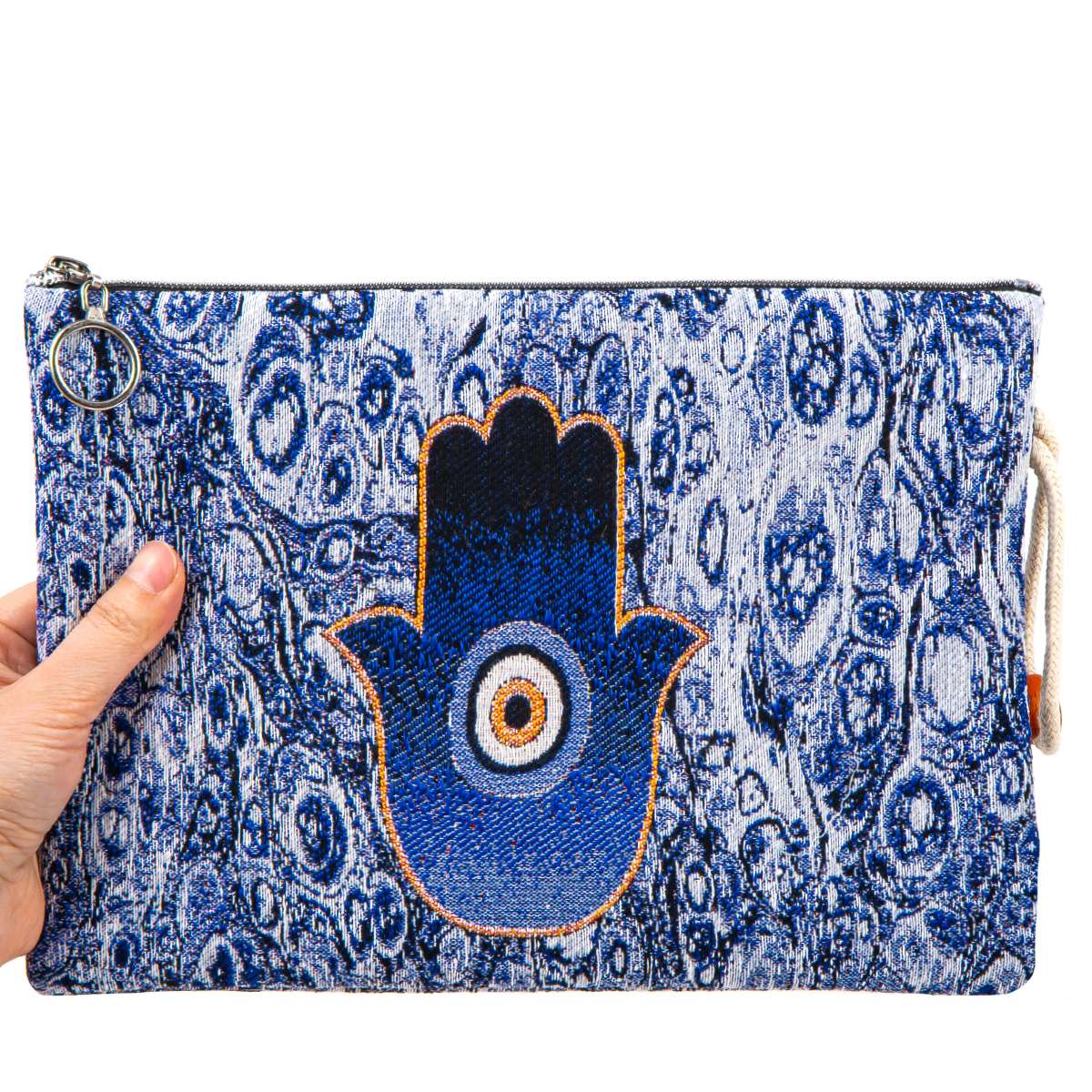 Authentic Tapestry Evil Eye Patterned Klaç Bag