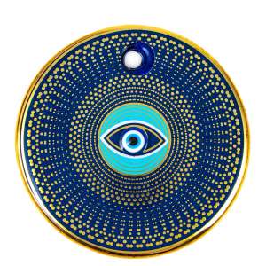 Gilded Tile Evil Eye Bead No. 6