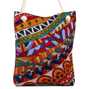 Authentic Patterned Saddle Bag