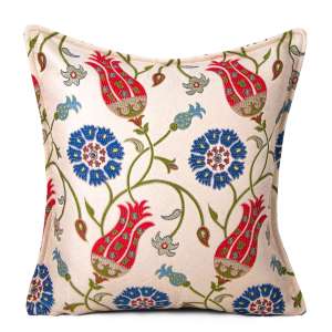 45x45 Flower Patterned Cushion