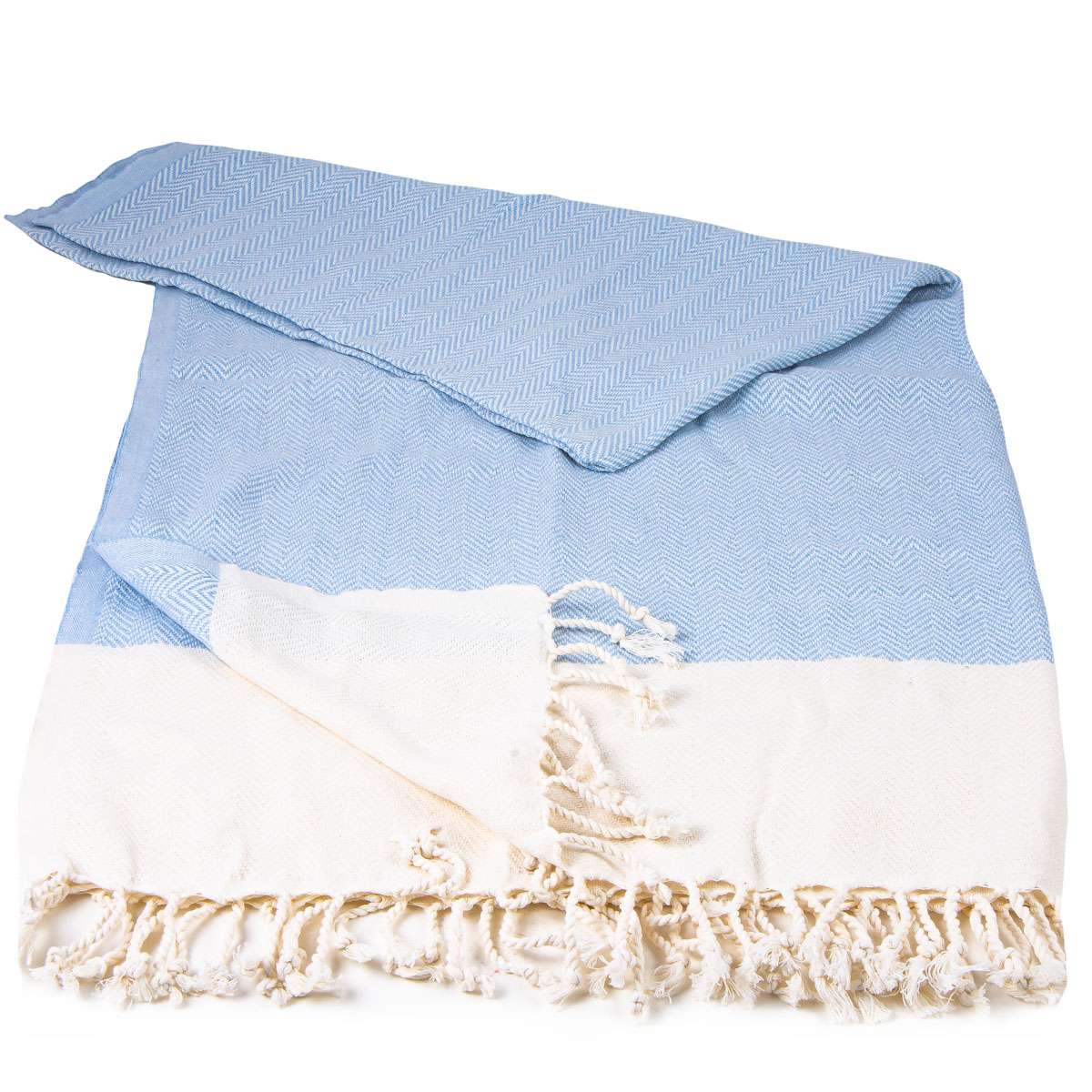 Herringbone Peshtemal Blue