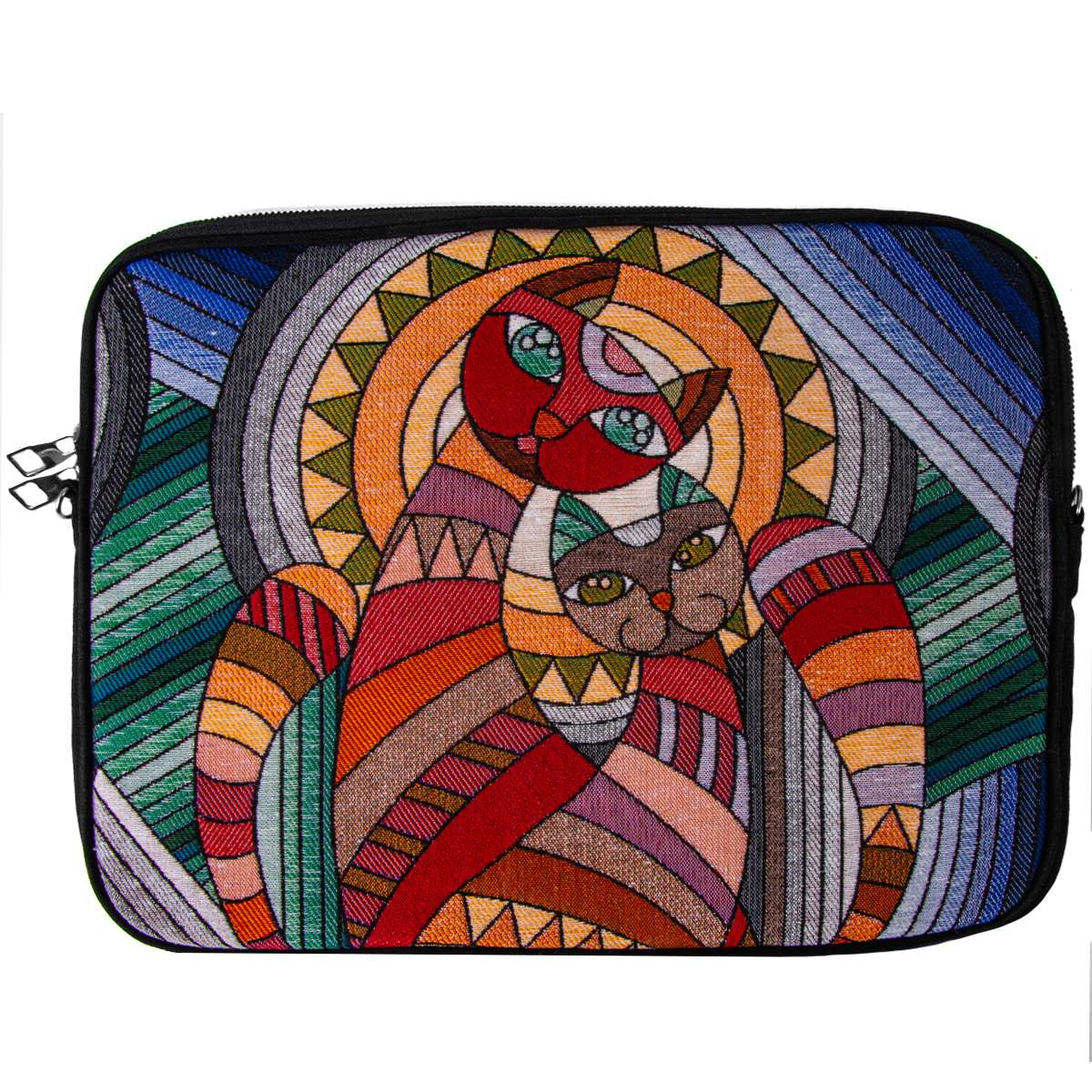 Authentic Tapestry Cat Patterned Laptop Bag