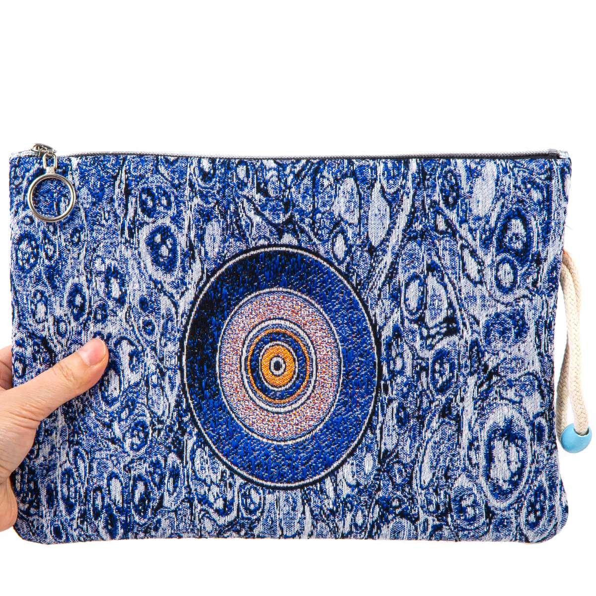 Authentic Tapestry Evil Eye Patterned Klaç Bag
