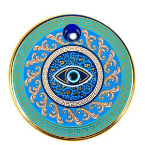 Gilded Tile Evil Eye Bead No. 6