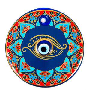 No. 6 Stone Tile Patterned Evil Eye Bead