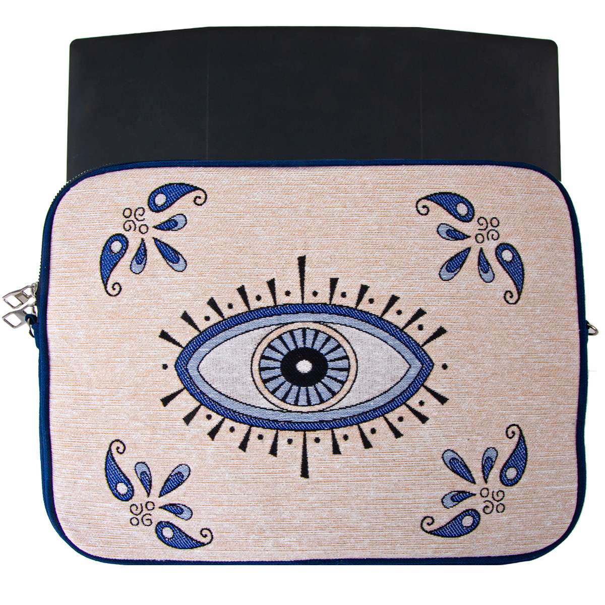 Authentic Tapestry Evil Eye Patterned Laptop Bag