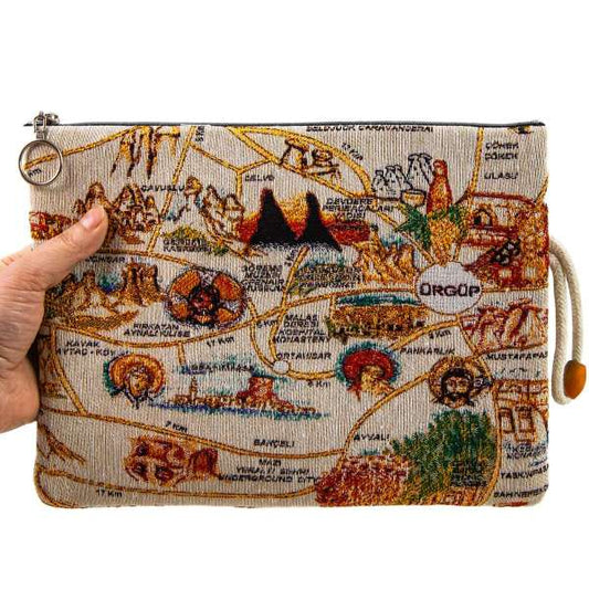 Authentic Tapestry Cappadocia Patterned Klaç Bag