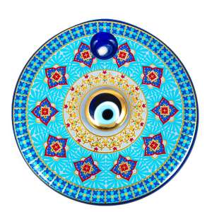 No. 6 Stone Tile Patterned Evil Eye Bead
