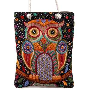 Tapestry Authentic Owl Patterned Saddle Bag