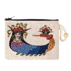 Shahmaran Patterned Tapestry Wallet