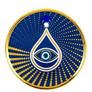 Gilded Tile Evil Eye Bead No. 6
