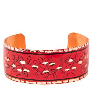 Copper Bracelet Red