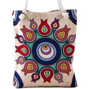 Tapestry Tulip Patterned Saddle Bag