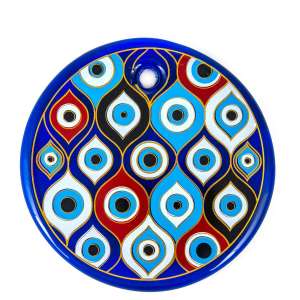 No 6 Evil Eye Bead Foil Printed