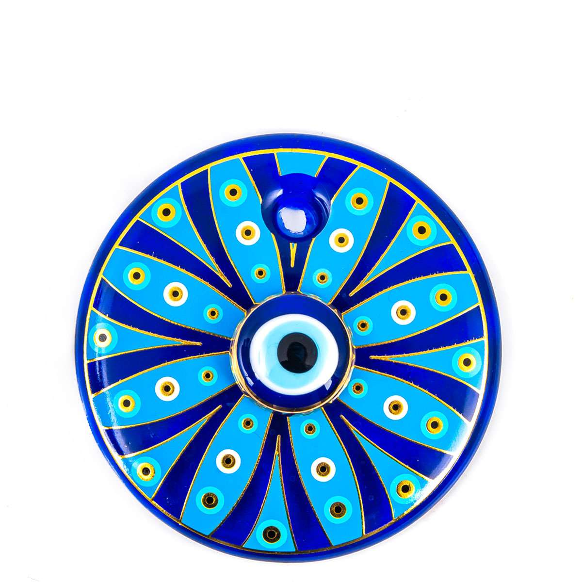 Double Evil Eye Turkish Tile Patterned No 4