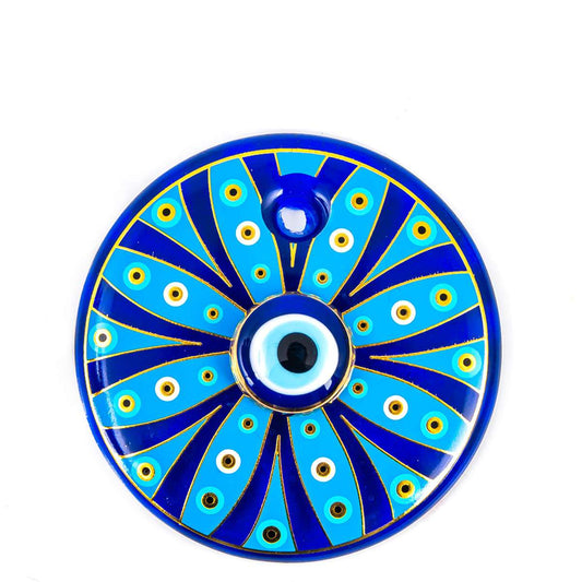 Double Evil Eye Turkish Tile Patterned No 4