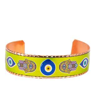 Copper Bracelet with Fatima Hand Pattern (Kopya)
