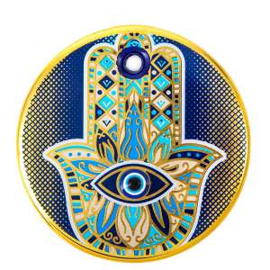 Gilded Tile Evil Eye Bead No. 6
