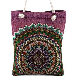 Tapestry Authentic Patterned Saddle Bag
