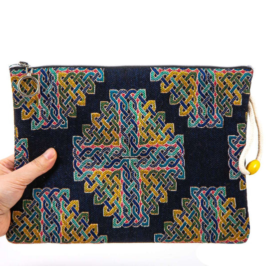 Authentic Tapestry Patterned Clutch Bag