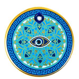 Gilded Tile Evil Eye Bead No. 6
