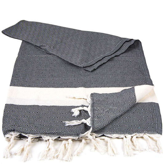 Diamond Peshtemal Black