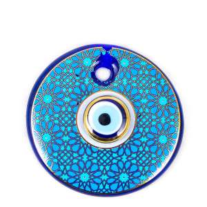 Double Evil Eye Turkish Tile Patterned No 4