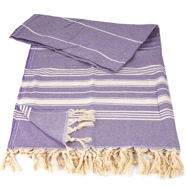 Double Bordered Peshtemal Purple