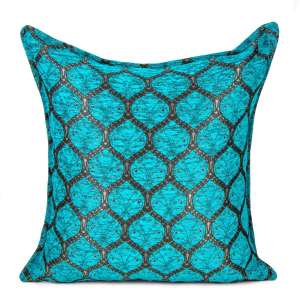 60x60 Peacock Turquoise Cushion