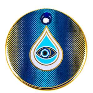 Gilded Tile Evil Eye Bead No. 6