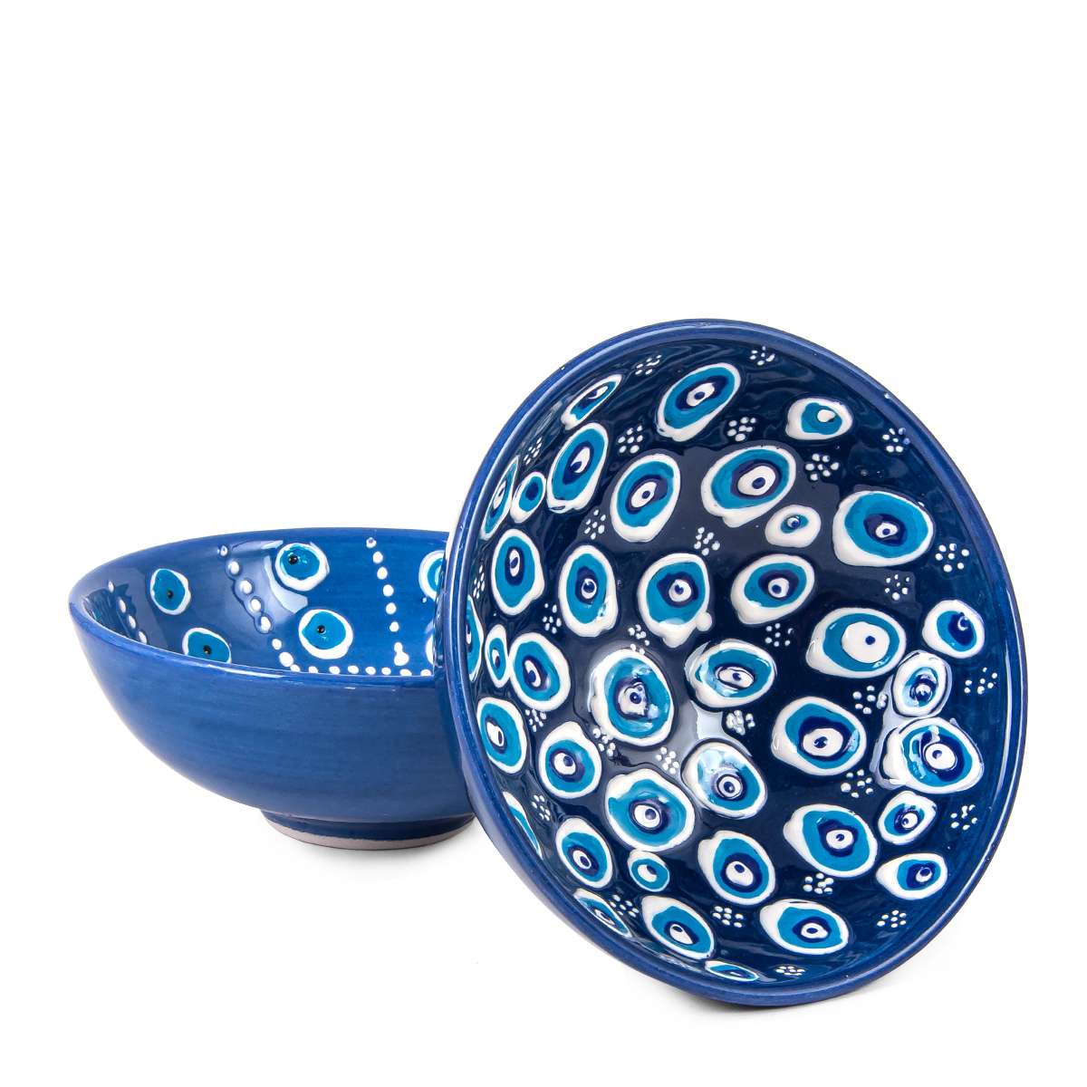10 cm Evil Eye Designed Hand Made Turkish Ceramic Bowl