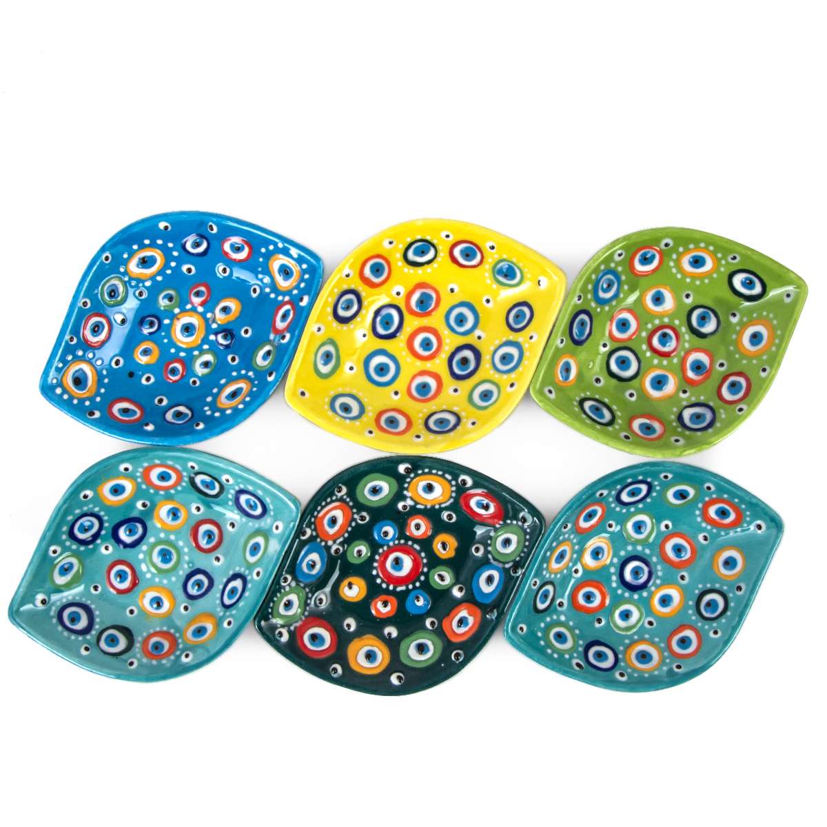 Evil Eye Patterned 6-piece Bowl