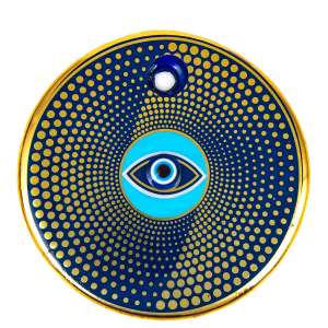 Gilded Tile Evil Eye Bead No. 6