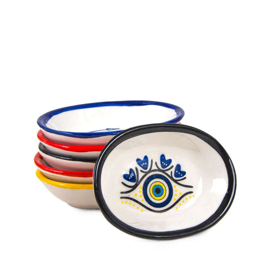 Evil Eye Patterned 6-piece Bowl