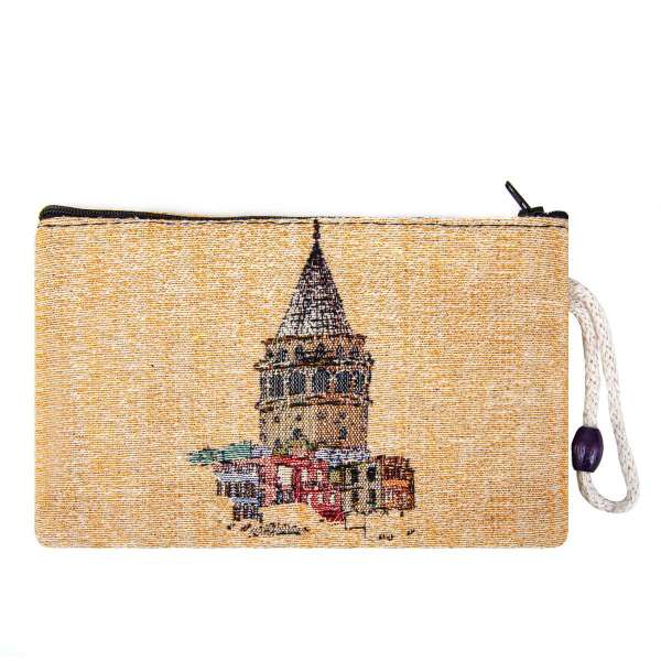 Authentic Tapestry Galata Tower Patterned Wallet