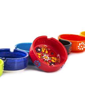 Turkish Pashabahche Ashtray Ceramic Ornament Small