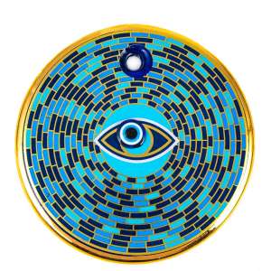 Gilded Tile Evil Eye Bead No. 6