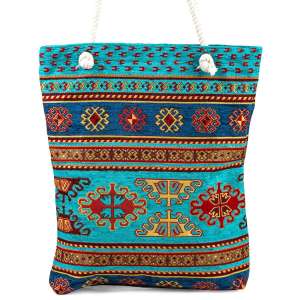 Kilim Patterned Saddle Bag