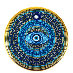Gilded Tile Evil Eye Bead No. 6