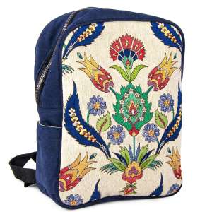 Authentic Tulip Patterned Tapestry Backpack