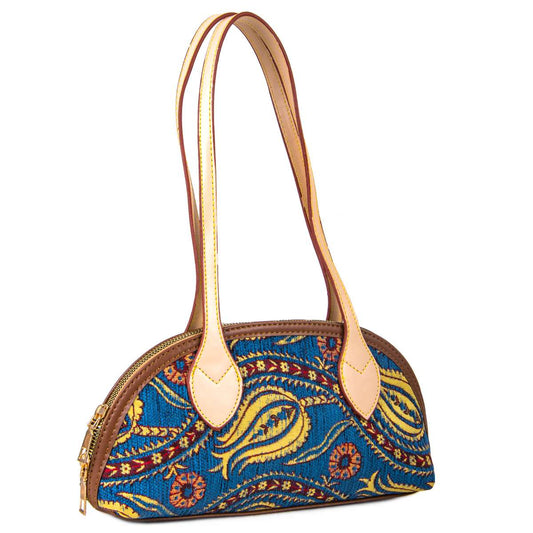 Kilim Patterned Moon Bag