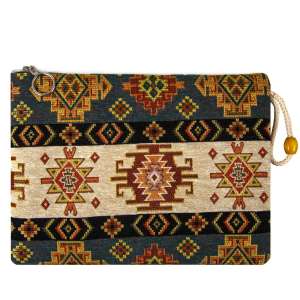 Kilim Patterned Tapestry Klaç Bag