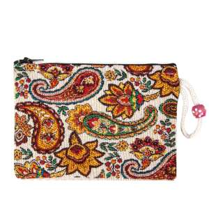 Tile Patterned Tapestry Wallet